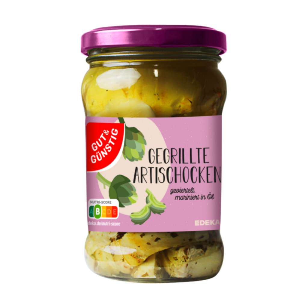 GUT&GÜNSTIG Gegrillte Artischockenviertel in Öl 280g