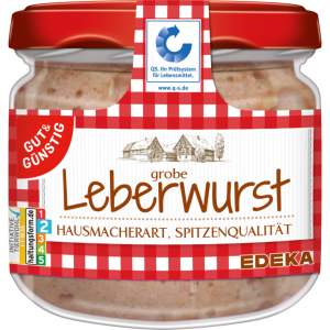 GUT&GÜNSTIG grobe Leberwurst Hausmacherart 250g QS ITW