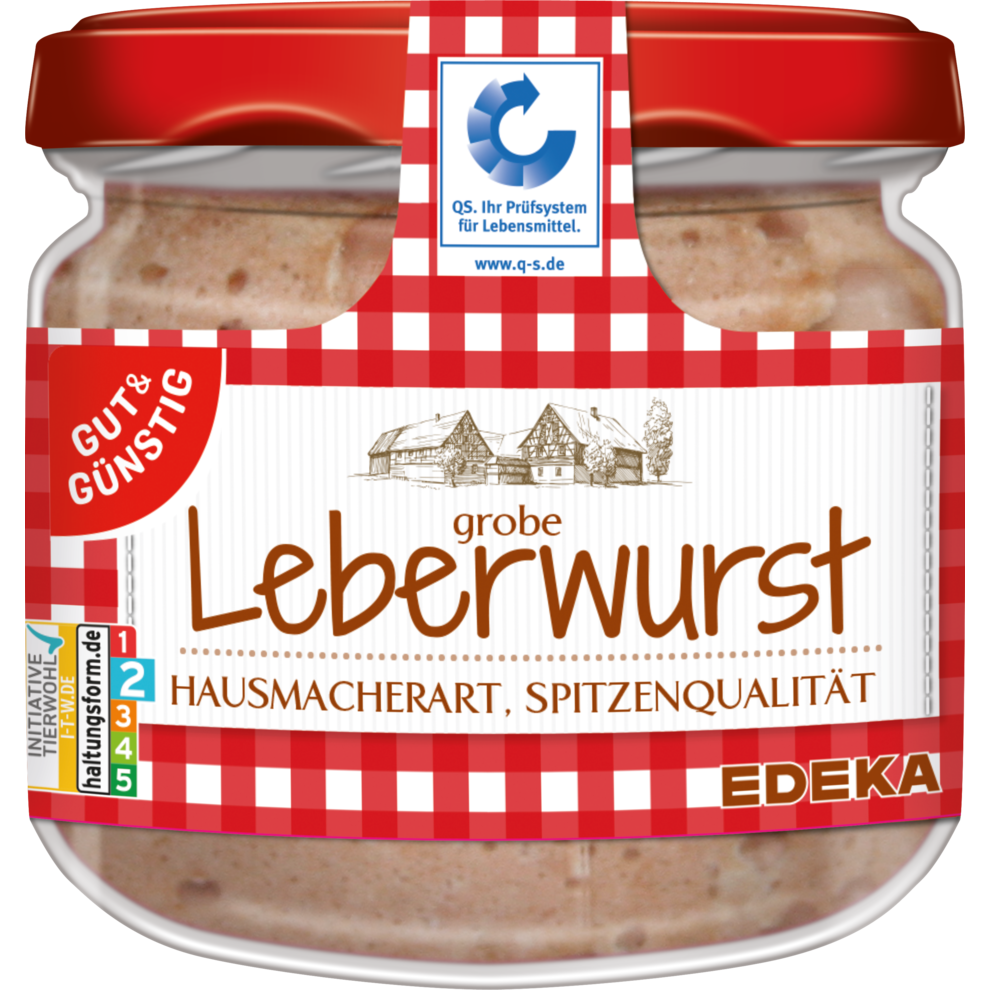 GUT&GÜNSTIG grobe Leberwurst Hausmacherart 250g QS ITW