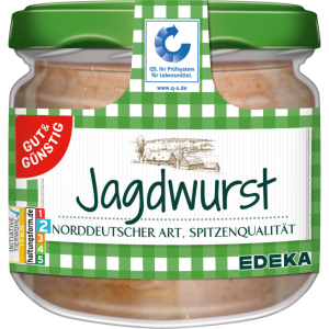 GUT&GÜNSTIG Jagdwurst Hausmacherart 250g QS ITW