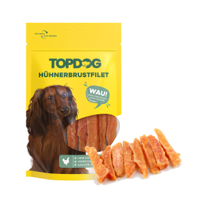 Top Dog Hähnchenbrustfilet in Streifen 80g