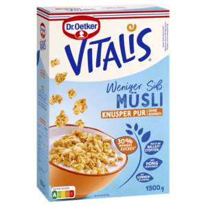 Dr.Oetker Vitalis мюсли хрустящий чистый меньше сладкий 1,5kg