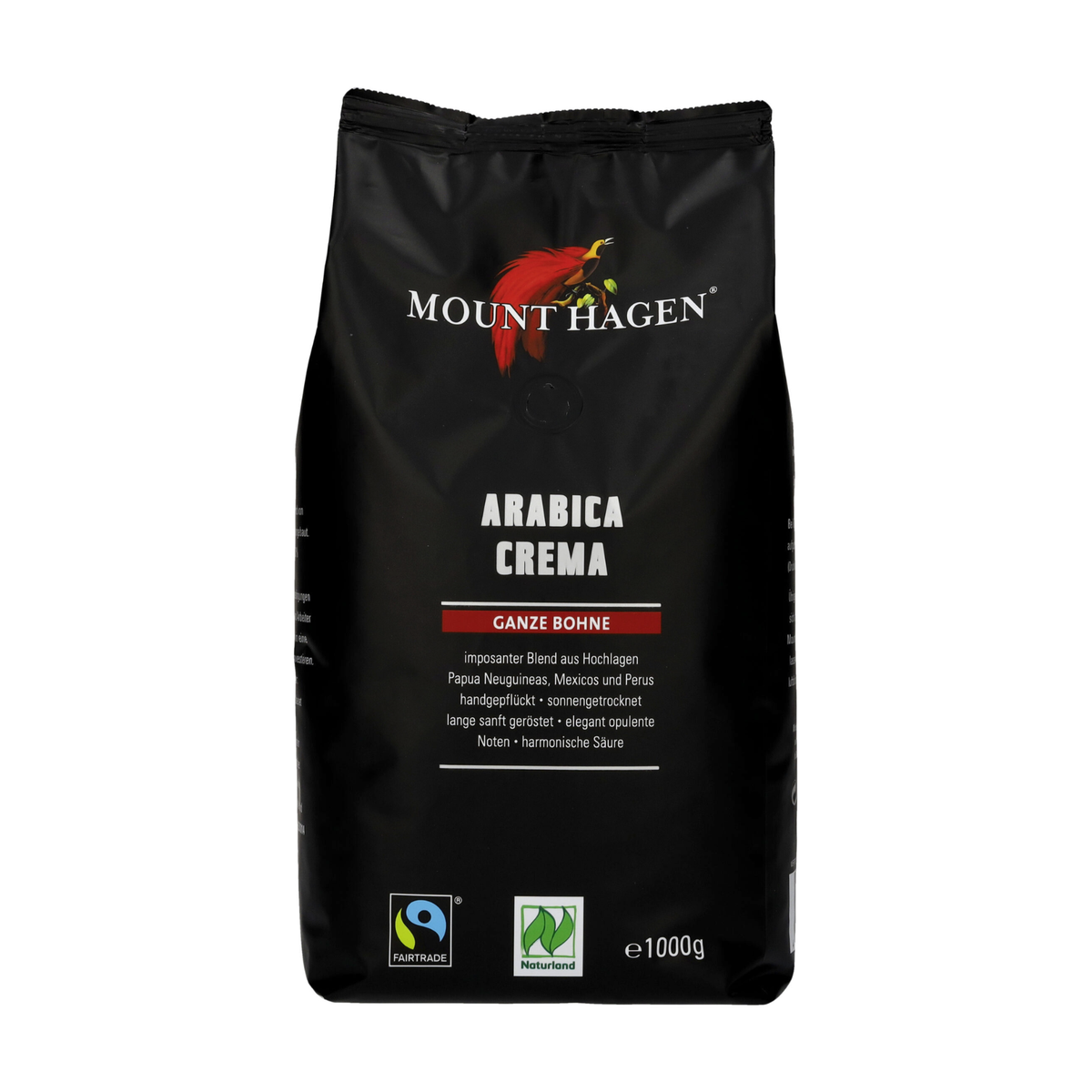 Bio Mount Hagen Fair Trade Röstkaffee ganze Bohne 1kg