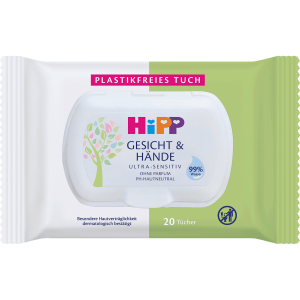 Hipp Babysanft Gesicht&Hände Tücher 20ST