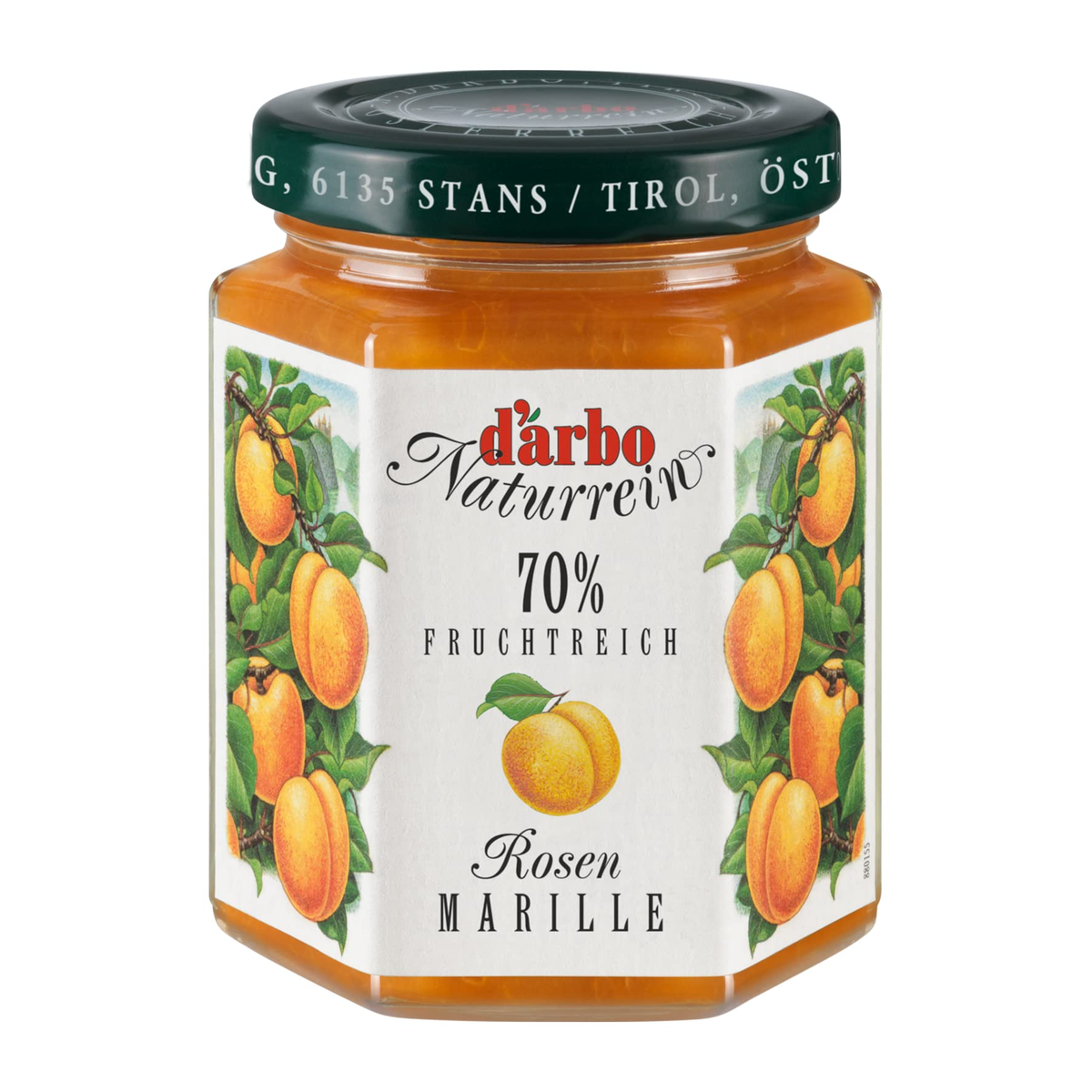 Darbo Naturrein Fruchtreich Rosenmarille 200g