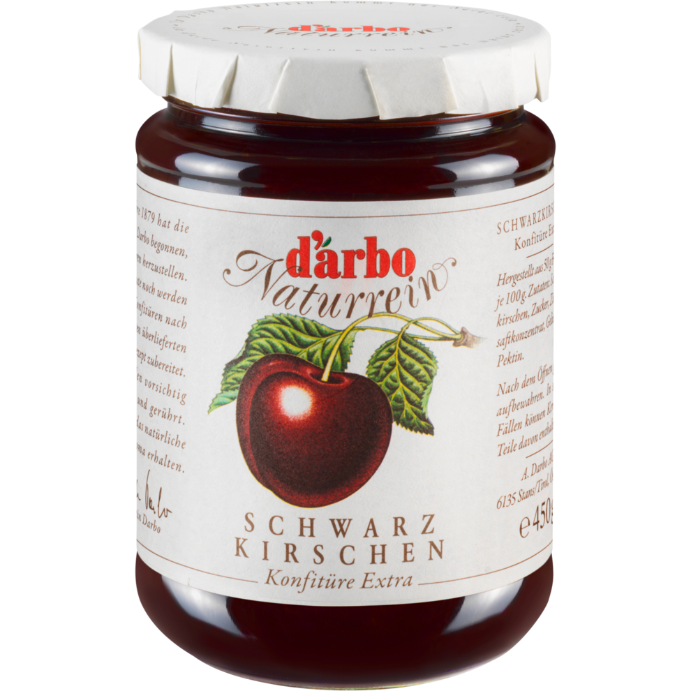 Darbo Naturrein Schwarzkirschen Konfitüre 450g