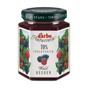 Darbo Naturrein Fruchtreich Waldbeeren 200g