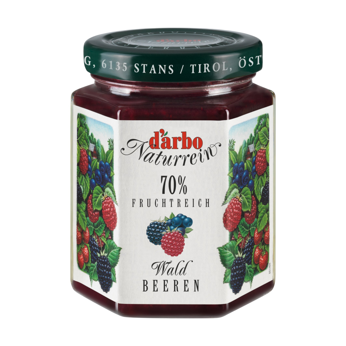 Darbo Naturrein Fruchtreich Waldbeeren 200g