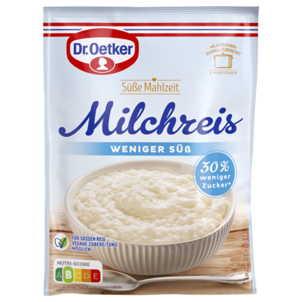 Dr.Oetker молочный рис меньше сладкий, 500ml 112g