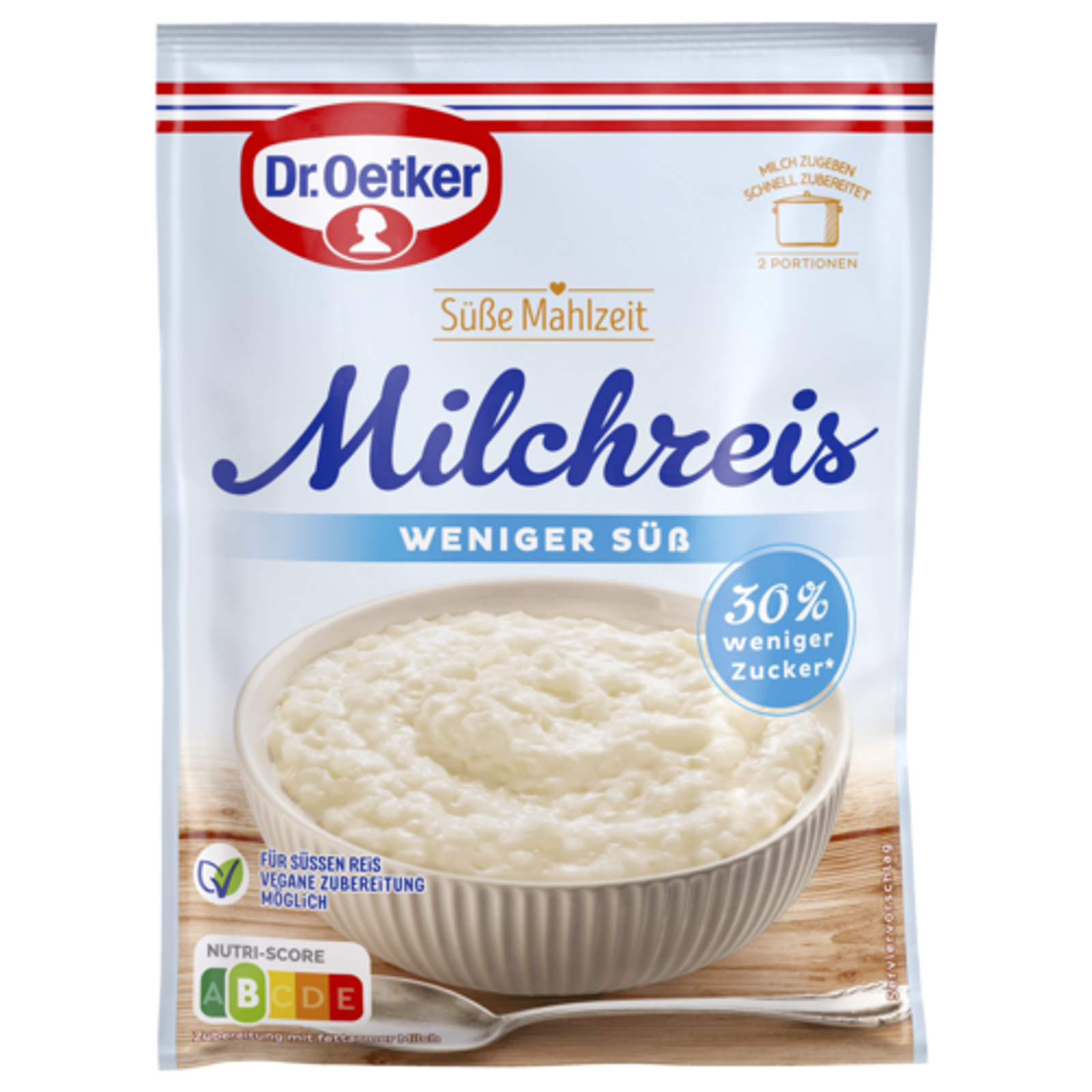 Dr.Oetker молочный рис меньше сладкий, 500ml 112g