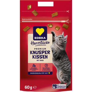 EDEKA Herzstücke Gefüllte Knusperkissen Rind&Malz 60g