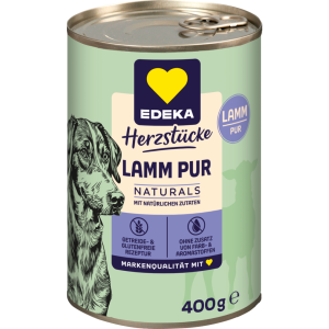 EDEKA Herzstücke Naturals Monoprotein Lamm für Hunde 400g