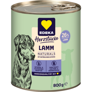 EDEKA Herzstücke Naturals Lamm für Hunde 800g