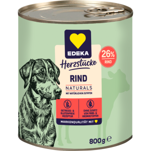 EDEKA Herzstücke Naturals Rind für Hunde 800g
