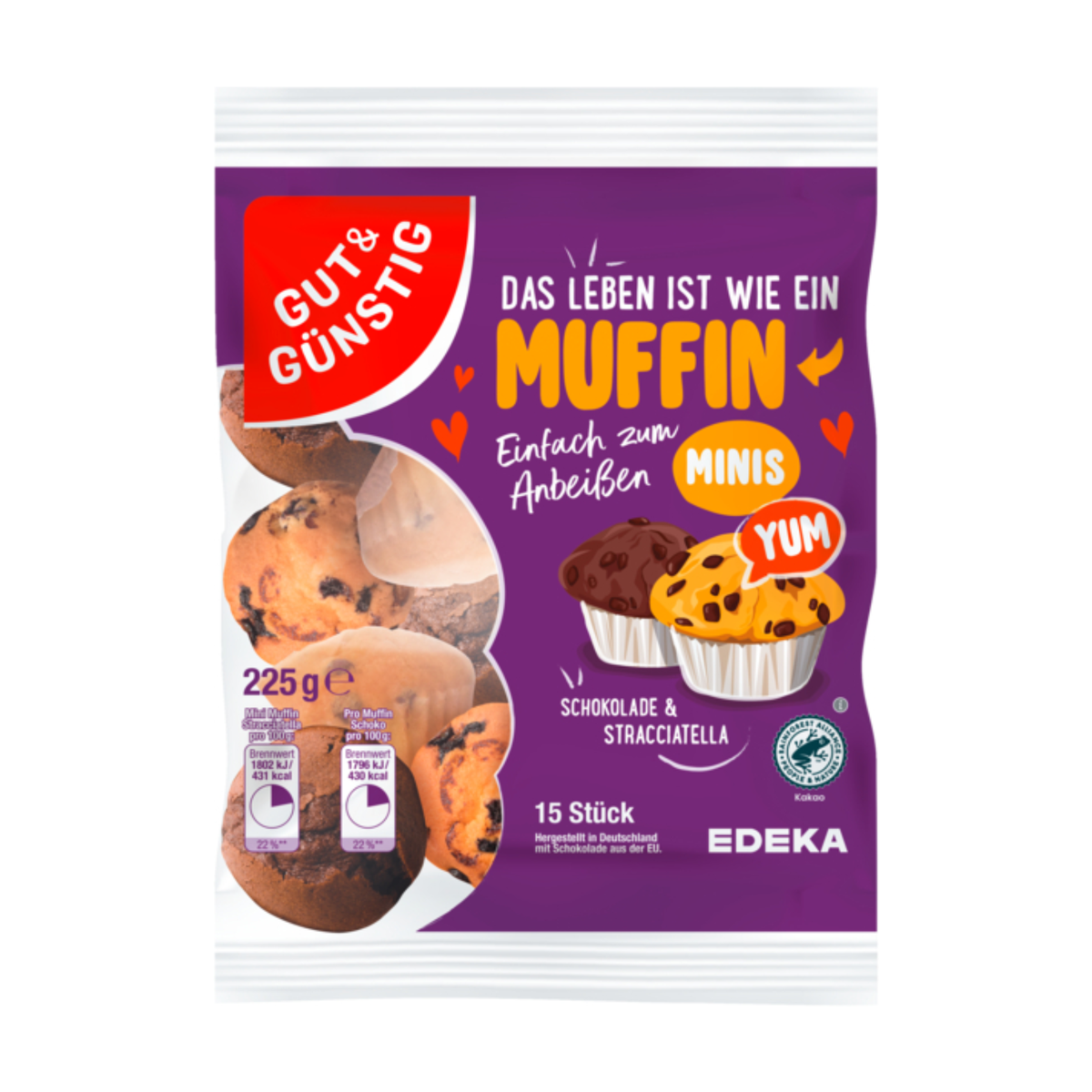 GUT&GÜNSTIG Mini Muffins 225g