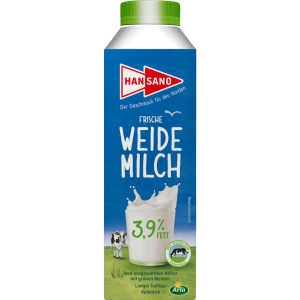 Hansano Пастбищное молоко 3,9% 0,5l
