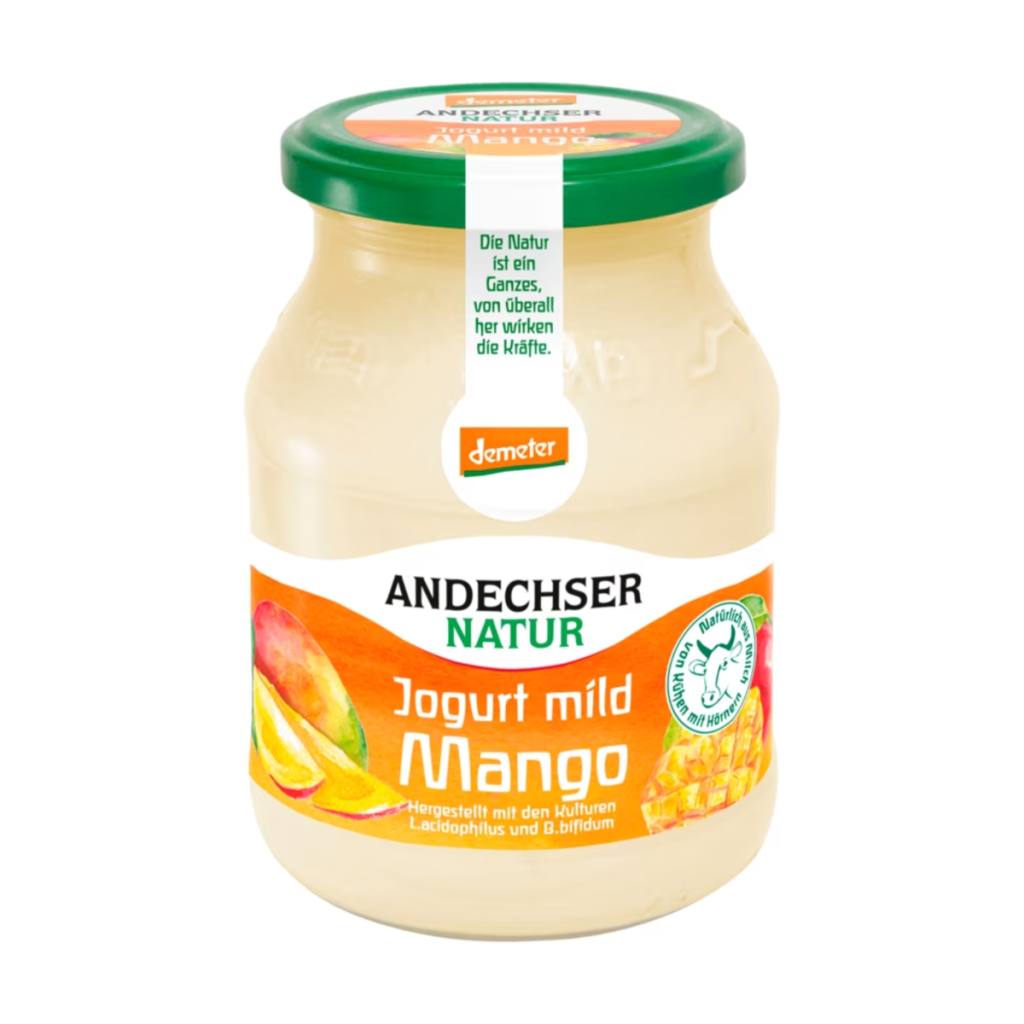 Demeter Andechser Natur Joghurt Mango 3,8% 500g MW