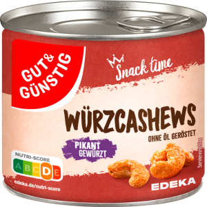 GUT&GÜNSTIG WürzCashews pikant gewürzt 150g