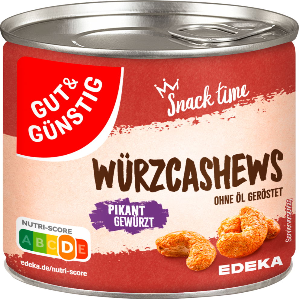 GUT&GÜNSTIG WürzCashews pikant gewürzt 150g