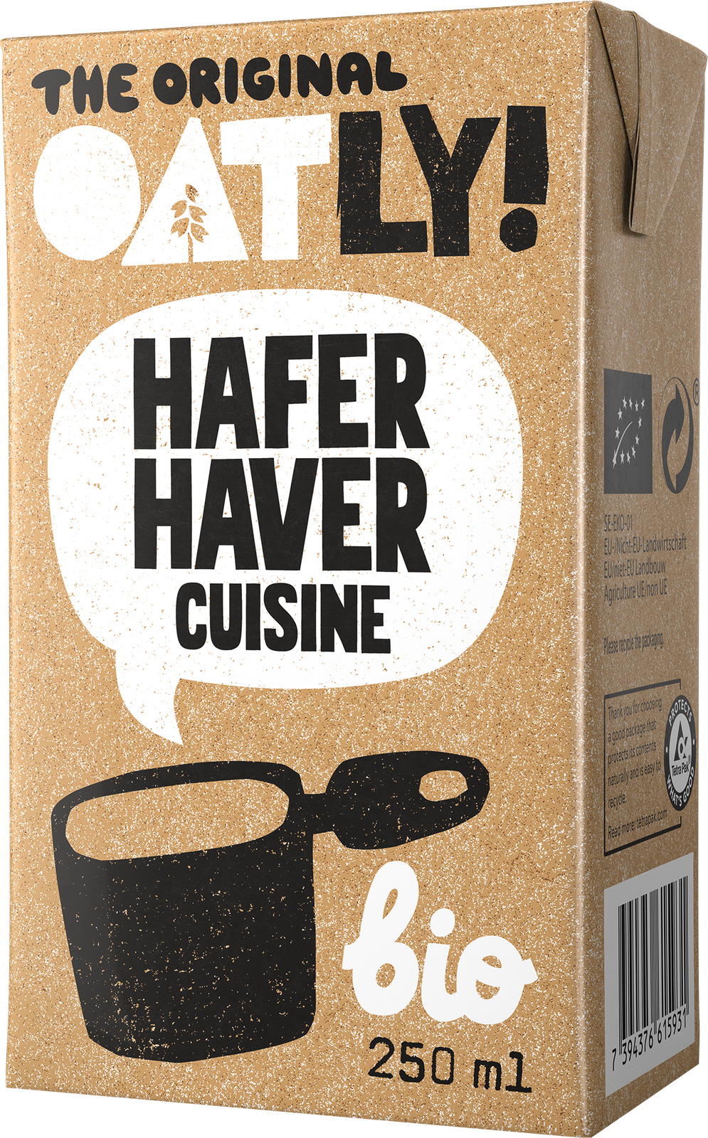 Bio Oatly Hafer Haver Cuisine 250ml