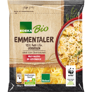 Bio EDEKA Emmentaler gerieben 45% 150g