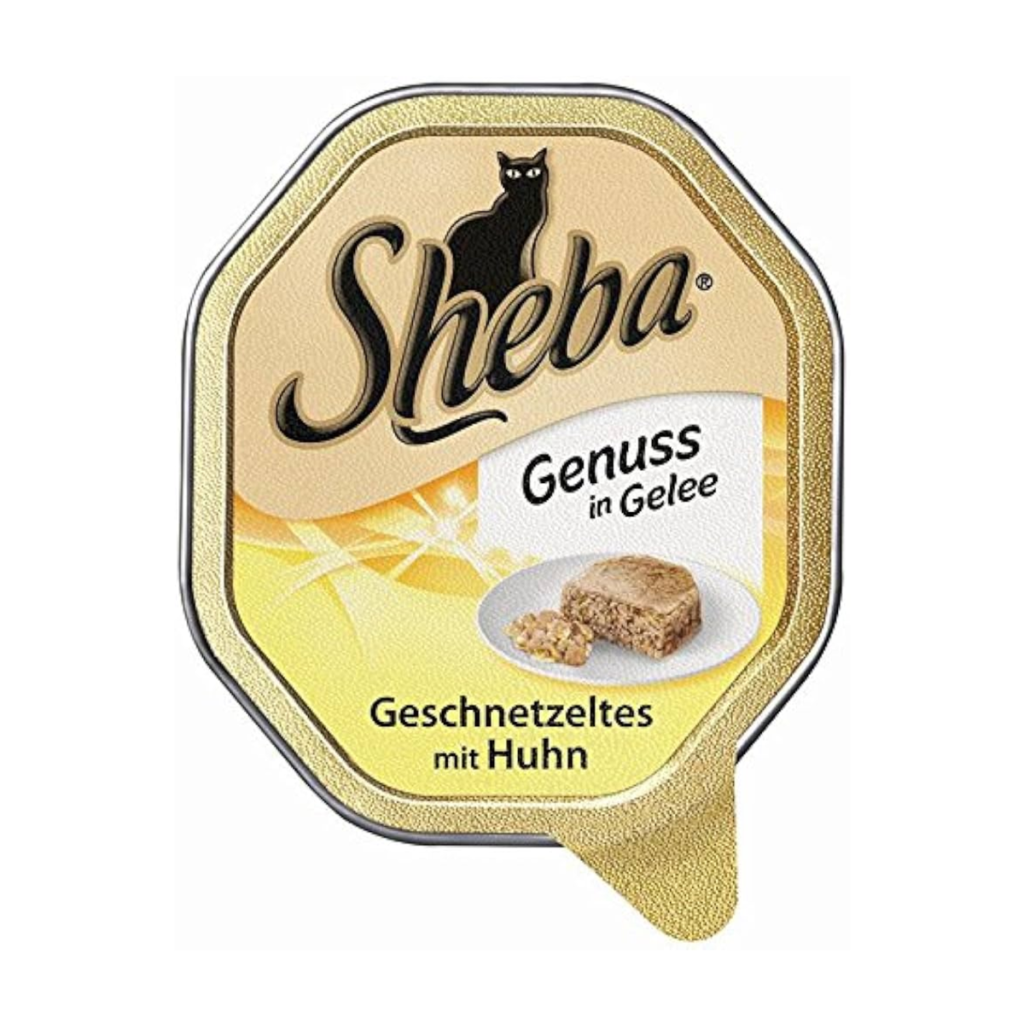 ShebaGenuss in Gelee Geschnetzeltes mit Huhn 85g