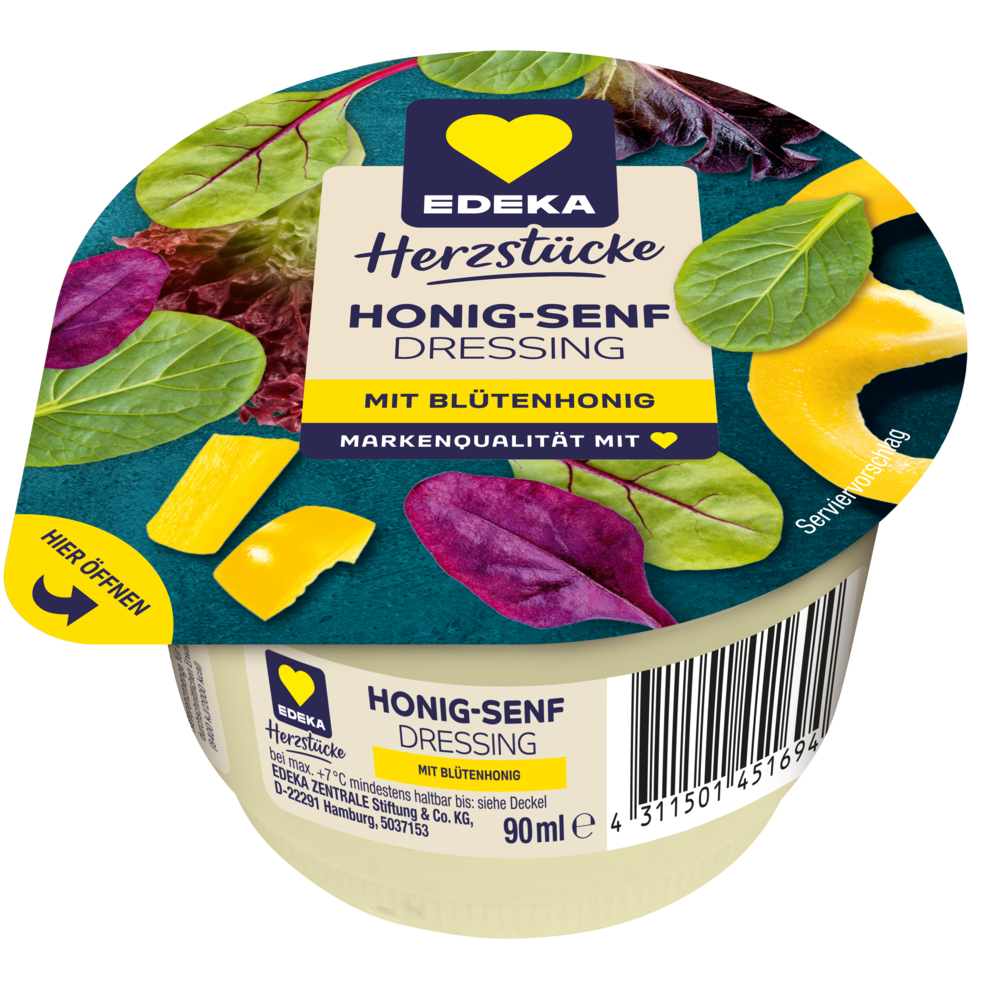 EDEKA Herzstücke Honig-Senf-Dressing 90ml