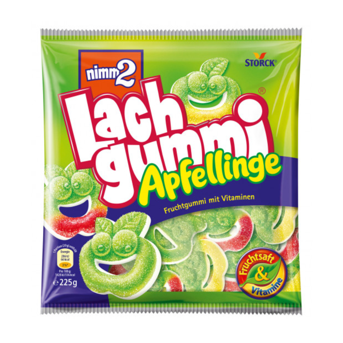 Nimm2 Lachgummi Apfellinge 225g