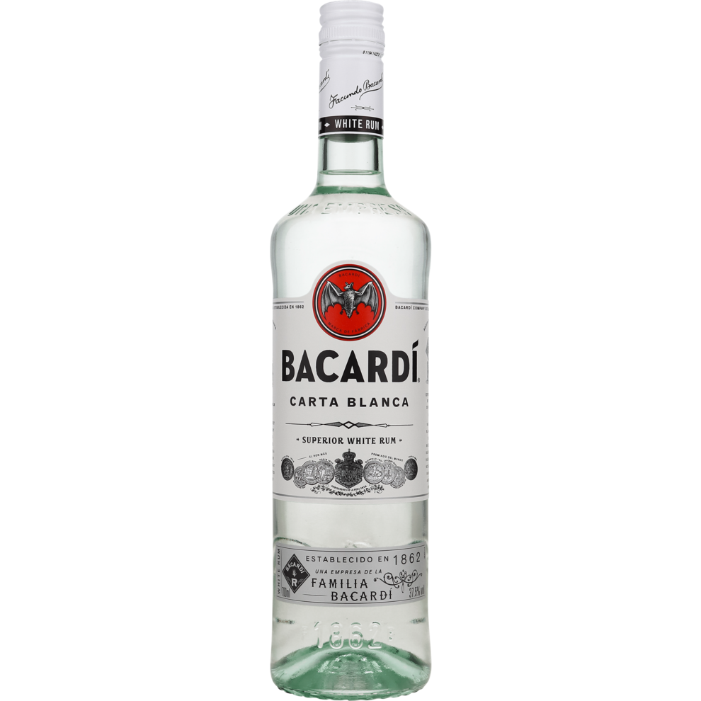 BACARDI Carta Blanca Rum 37,5% 0,7l