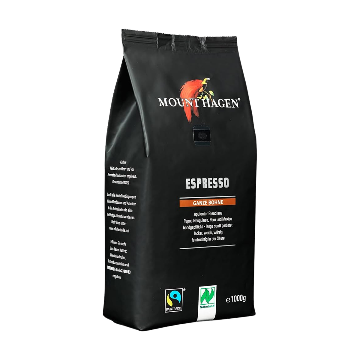 Bio Mount Hagen Espresso ganze Bohne 1kg