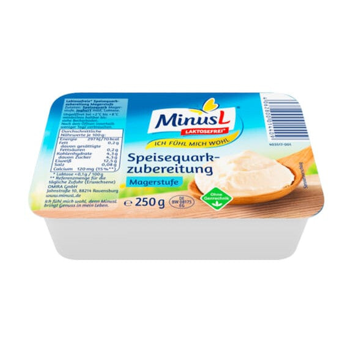 MinusL Speisequarkzubereitung Magerstufe 250g