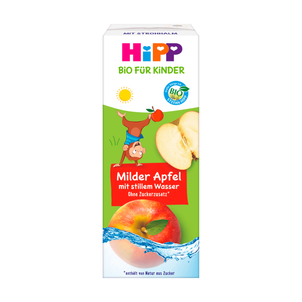 Bio Hipp Trinkspaß Apfelsaft mit stillem Wasser 1-3 Jahre 0,2l