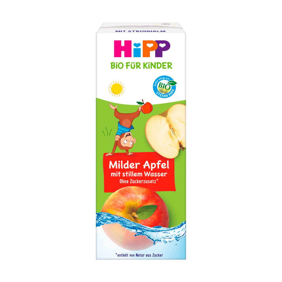 Bio Hipp Trinkspaß Apfelsaft mit stillem Wasser 1-3 Jahre 0,2l
