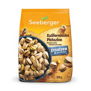 Seeberger Kalifornische Pistazien geröstet gesalzen 375g