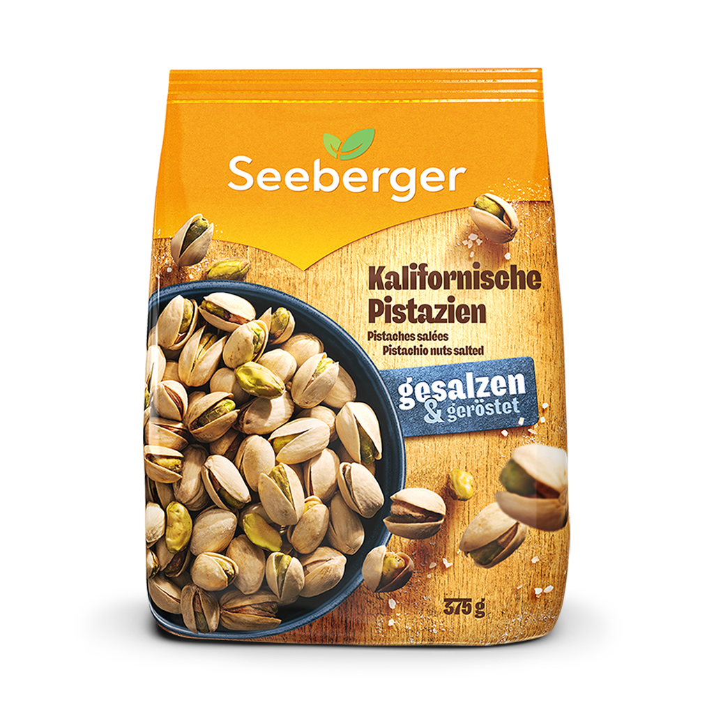 Seeberger Kalifornische Pistazien geröstet gesalzen 375g