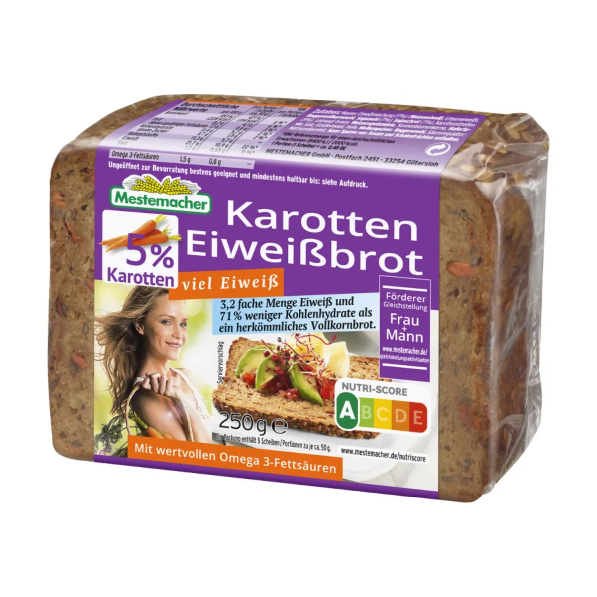 Mestemacher Karotten Eiweißbrot 250g