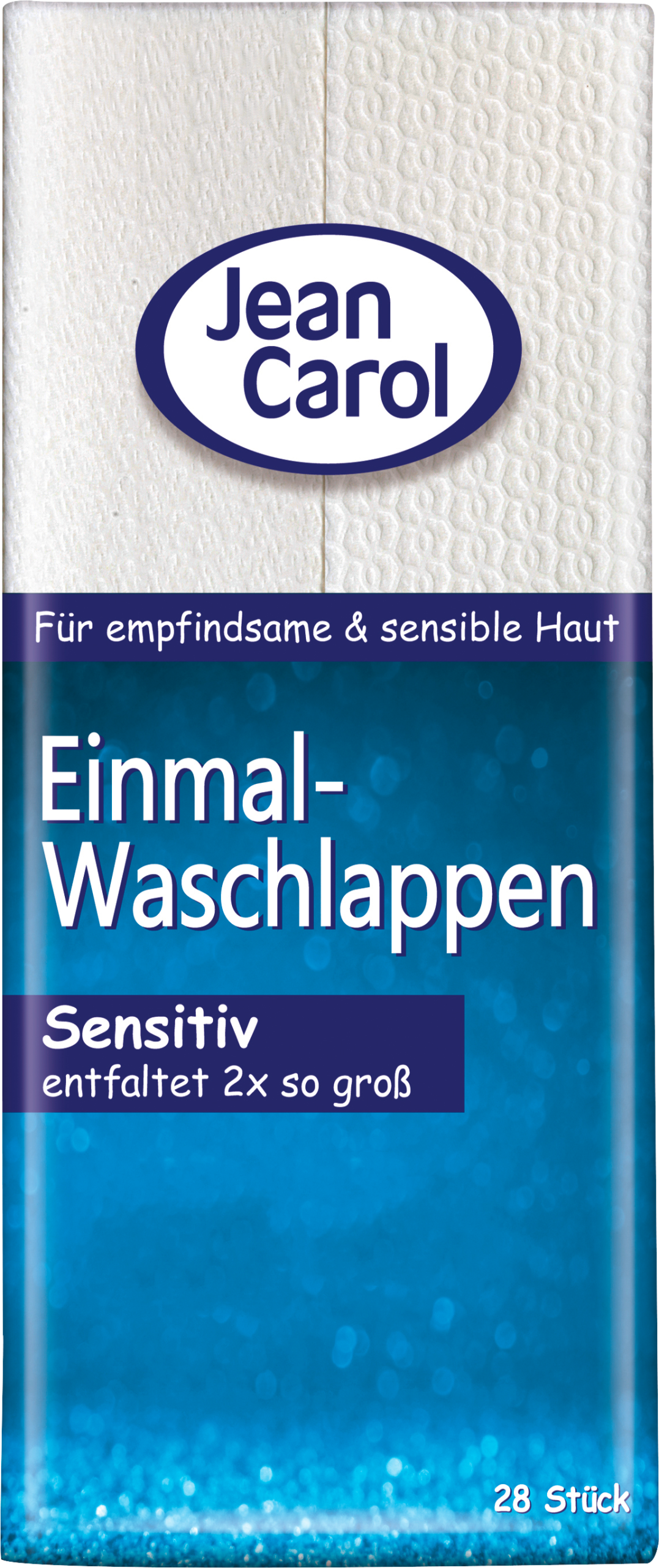 Jean Carol Einmal-Waschlappen Sensitiv 28ST