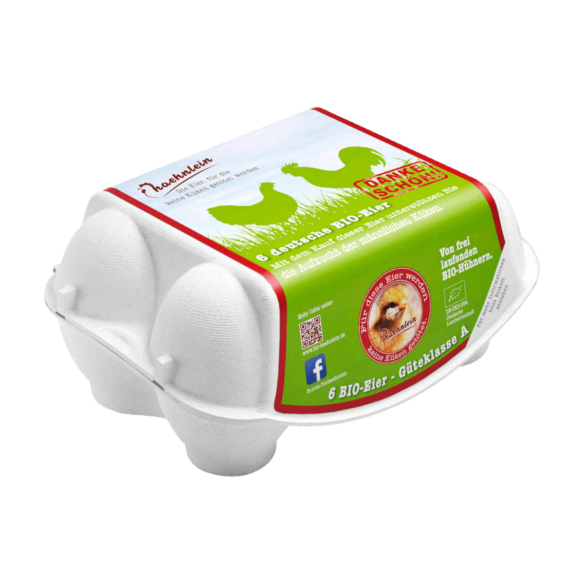 Bio Hähnlein frische Eier S-L vGK 6ST
