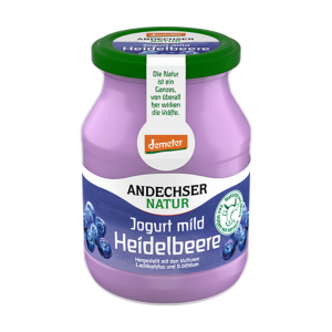 Demeter Andechser Natur Joghurt Heidelbeer 500g MW