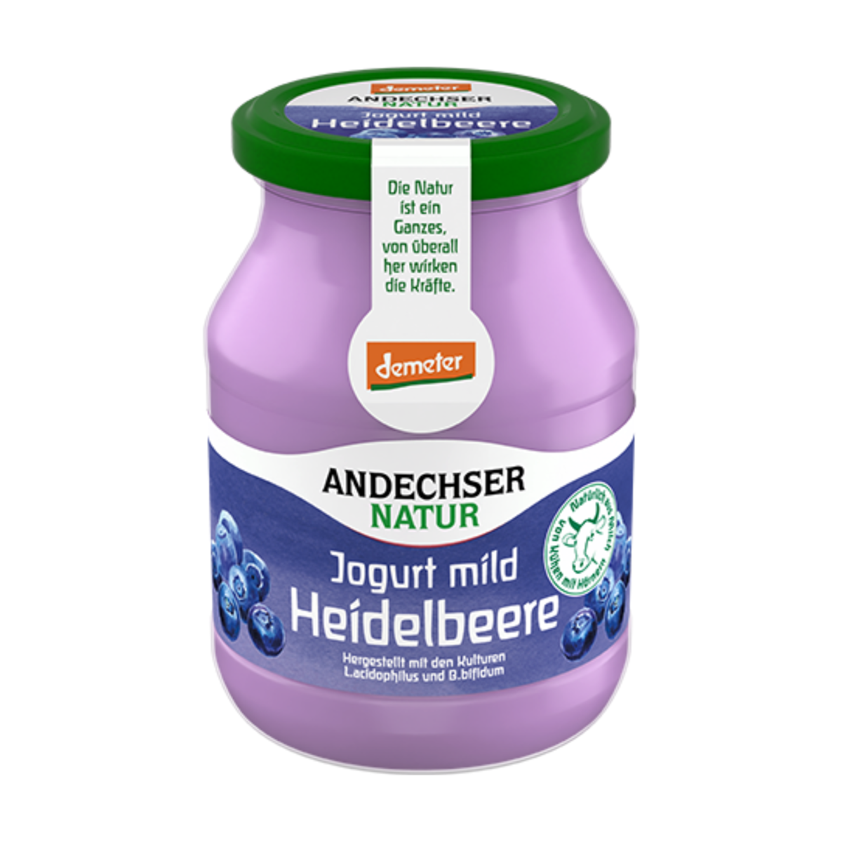 Demeter Andechser Natur Joghurt Heidelbeer 500g MW