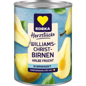 EDEKA Herzstücke Williams Christ Birnen in Birnensaft 410g