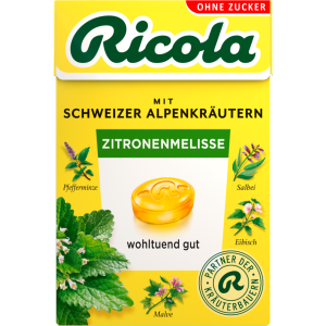 Ricola Zitronenmelisse Hustenbonbons ohne Zucker 50g