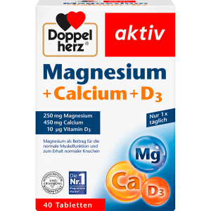 Doppelherz Magnesium+Calcium+D3 40Tabletten 73,5g