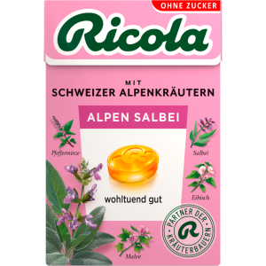 Ricola Alpen Salbei Hustenbonbons ohne Zucker 50g