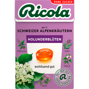 Ricola Holunderblüten Hustenbonbons ohne Zucker 50g