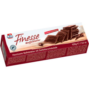 Grabower Finesse Waffelblätter Zartbitter 100g