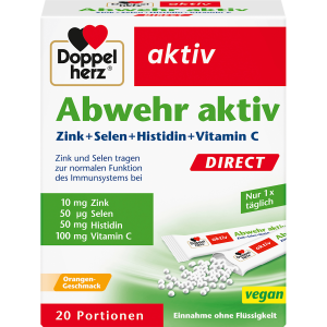 Doppelherz Abwehr aktiv Zink+Selen+Histidin+Vitamin C direct 20Portionen 26g