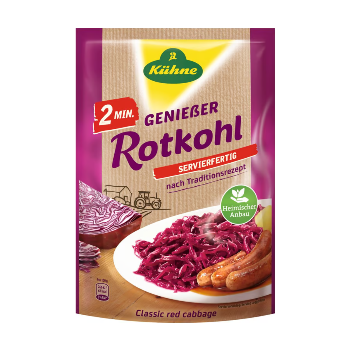 Kühne Apfelrotkohl 2 Minuten 400g