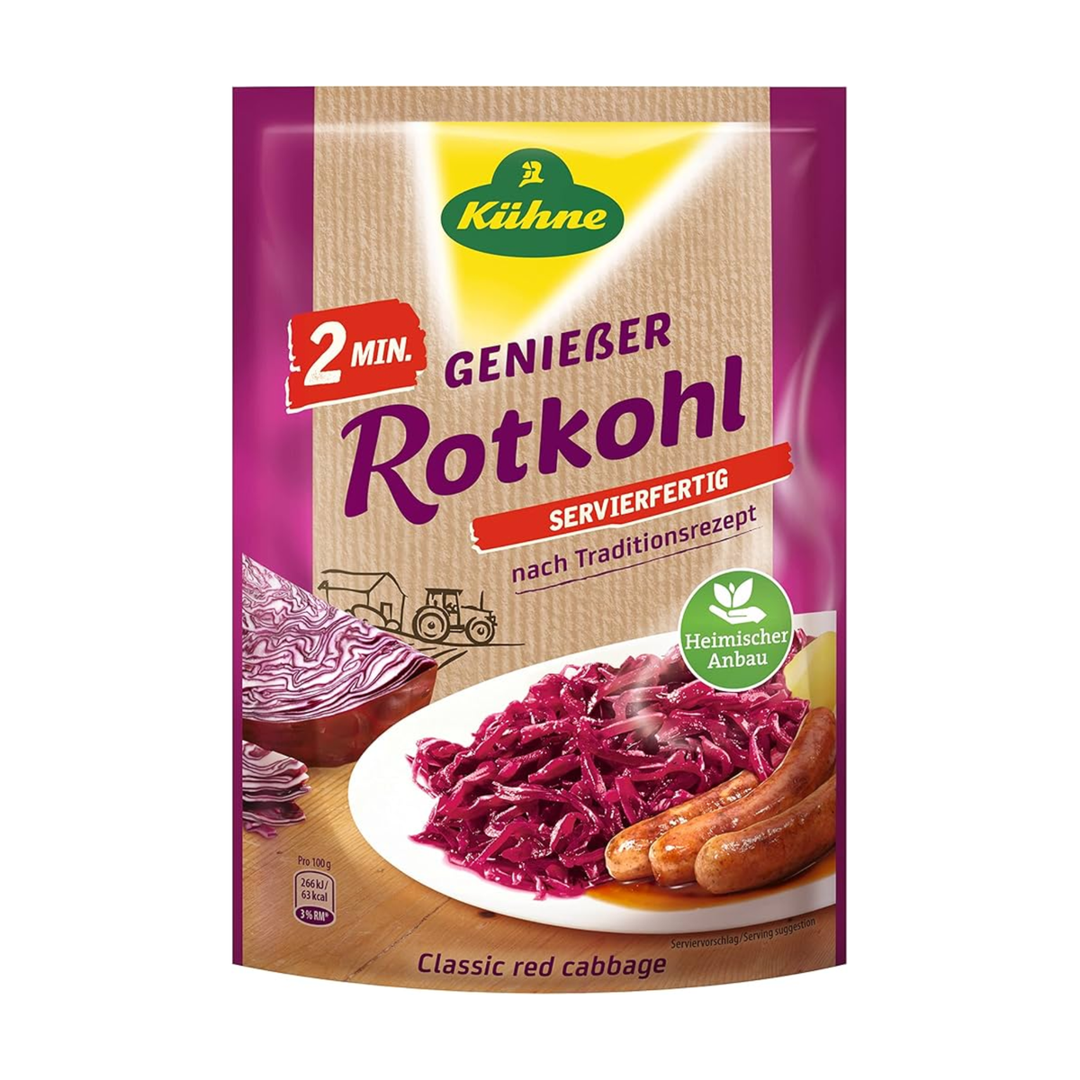 Kühne Rotkohl 2 Minuten 400g