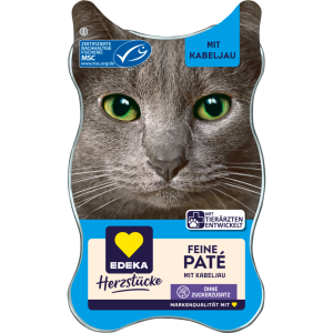 EDEKA Herzstücke Feine Pate mit MSC Kabeljau 85g